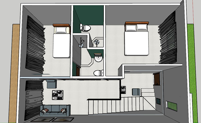 Simulación de iluminación en Dialux